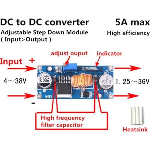 Hot New Step-up Constant Power Supply Module LED Boost Module 4-38V DC-DC Power Converter Boost Module -40~+85 Degrees
