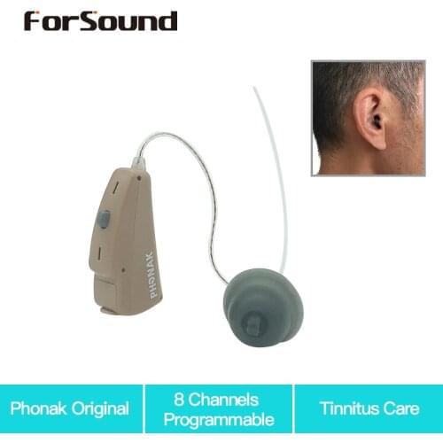 New Launch ! 8 Channels Digital Programmable RIC BTE Hearing Aid Audeo Q30 312 Tinnitus Care Super Power