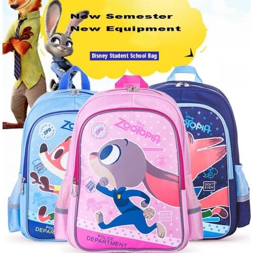 Genuine Disney Child Cartoon Cute School Bag Waterproof Decompression Elementary School Students Men Women Backpack