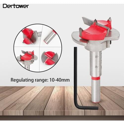 35mm Forstner Auger Drill Bit Wooden Cutter Hex Wrench Woodworking Hole Opener Saw Woodwork Core Milling Cutter Hinge Hand Tools