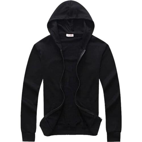 TOSJC Men's Zip Hoodies