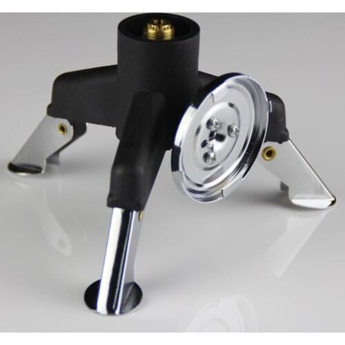Outdoor Tripod Gas Stove Connector, Foldable Gas Tank Stand Adapter Three Legs Gas Tank Adapter Support Rack