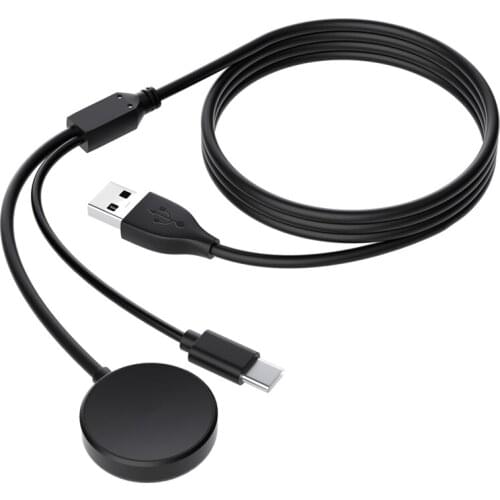Smart Watch 2 in 1 Magnetic Wireless Charger USB 1M Charging Cable, Suitable for Samsung Galaxy Watch Active