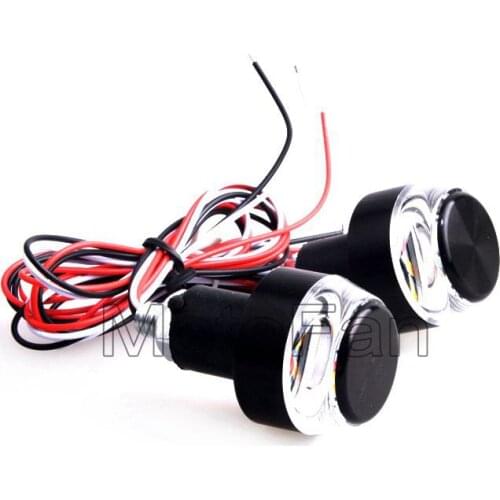 Universal Motorcycle ATV Scooter Turn Signal Light Led Handlebar Ends Grip Plug Insert for Honda Yamaha Suzuki Kawasaki