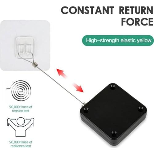 Punch-free Door Closer Automatic Sensor Door Closer Automatically Close for All Doors With 1.2M Steel Wire Anti-Theft Cable Box