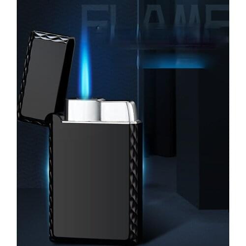 Steel Tone Loud Sound Straight Into The Blue Flame Windproof Lighter Personality Lighter Smoking Accessories for Weed Men Gifts
