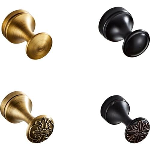 SmileMonkey Wall Clothes vintage robe hooks European style wall hanging hook door retro coat hat hanger hook Copper Materia