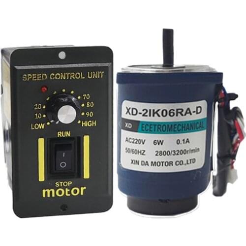 2M06GN-C High Speed AC Motor 220V Control Speed Single Phase 1400RPM/2800RPM CW/CCW Motor With speed Controller For AC Motor
