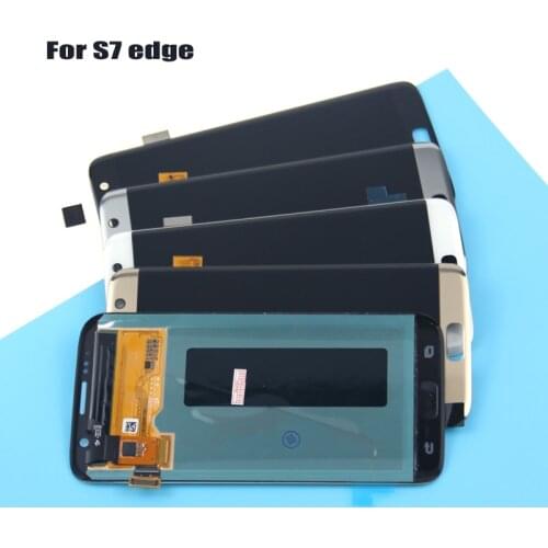 LCD Repair parts For Samsung Galaxy S7 Edge Display G935F G935FD Screen Digitizer Assembly With tape