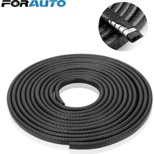 Door Guard Protective Strips Car Door Edge Protector Doors Trunk Hood Seal Sealant Strip Universal Auto Car Styling Chrome