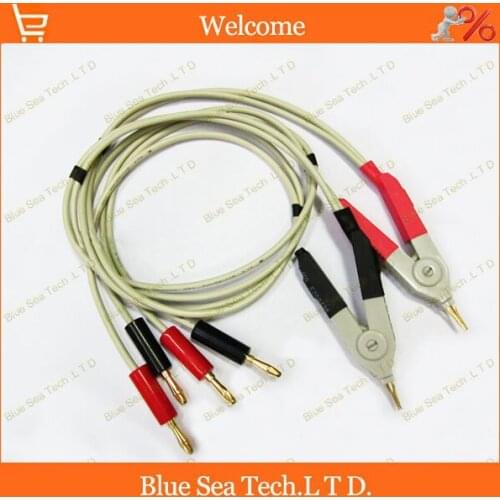 1 pcs good Low resistance test cable/ test Clip,banana plug test clip,LCR tester cable clip Free Shipping