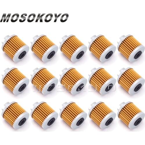 15pcs/pack Oil Filter For Honda Daytona Anima Trex Piranha 190 2V Zongshen ZS190 Engine ATC125M 86-87 TRX125 FOURTRAX Pit Bikes