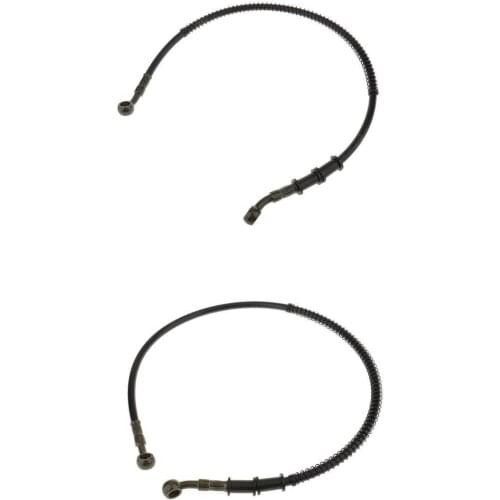 2Pcs Motorcycle ATV Pit Bike Brake Clutch Oil Hose Line Pipe 60cm & 70cm