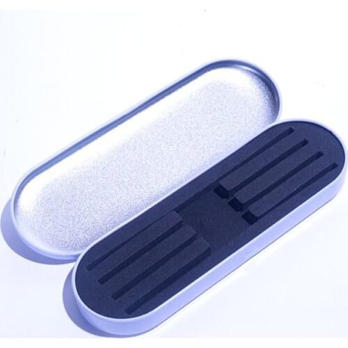 2Pcs Eyelash Extension Tweezers Storage Box Protective Box Lash Tweezers Case Makeup Tools Tinplate Storage Box Makeup Aid Tools