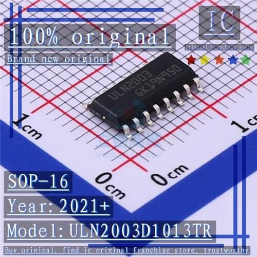 2021+ 100% Brand new original 20PCS-100PCS ULN2003D1013TR ULN2003 SOP-16 Darlington Transistor Array