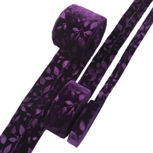 Velvet Layering Ribbon Fabric Gift Wrapping DIY Sewing Wrapping Art Sewing Bow-knot Crafts Home Packing,5Yc19396