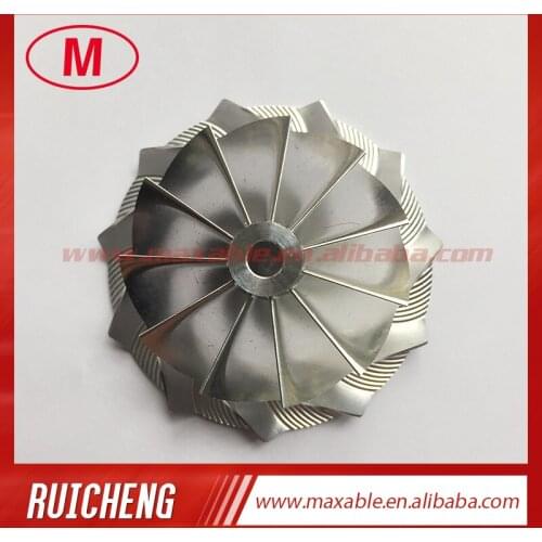 CT26 48.30/64.89mm 11+0 blades turbocharger billet/milling/aluminum 2618 compressor wheel