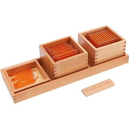 Math Toy Learning Montessori Preschool Early Educational Material Gift Toy for Kids 2~4Years Old Introduction to Decimal Symbols