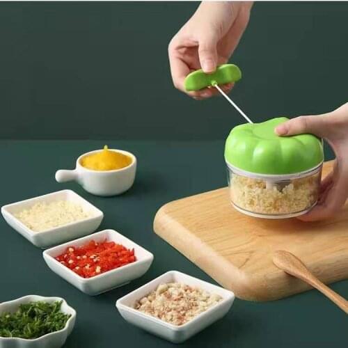 Multi-function Garlic Grinding Chopper Manual Garlic Press Food Vegetables Cutter Meat Grinders Kitchen Gadgets Garlic Artifact