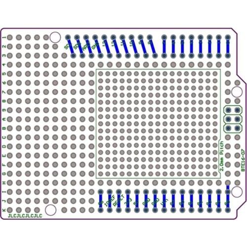 2021 New Prototype PCB for R3 Shield Board DIY, Combo 2mm + 2.54mm Pitch