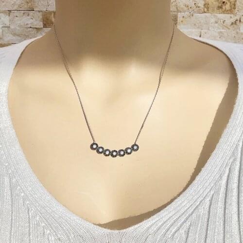 Points 925 Sterling Silver Necklace Women Girls Gift Jewelry Accessories Fashion Handmade Elegant Chain
