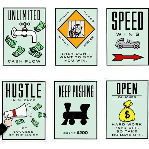 Modern Motivational Posters Prints Wall Art Canvas Painting Inspirational Wall Pictures for Living Room Home Wall Cuadros Decor