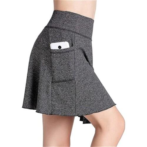 High Quality Skirt Cationic Sports High Waist Slim Skirt New Women Clothing for Women Ladies Fashion Solid Color Skirt