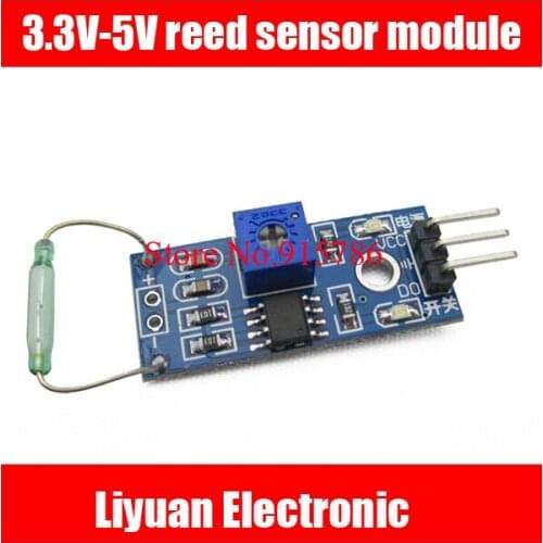 10pcs 3.3V-5V reed sensor module / magnetron module / reed switch / magnetic switch