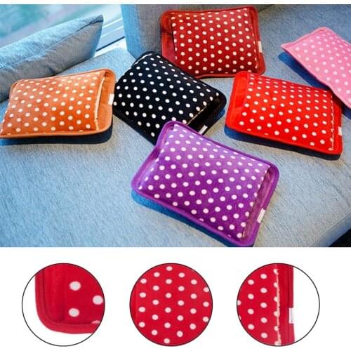 Winter Safety Hot Water Bottle Electric Rechargeable Heat Water Bag Hand Warmer Explosion Proof Velvet Hot-water Bag EU Plug