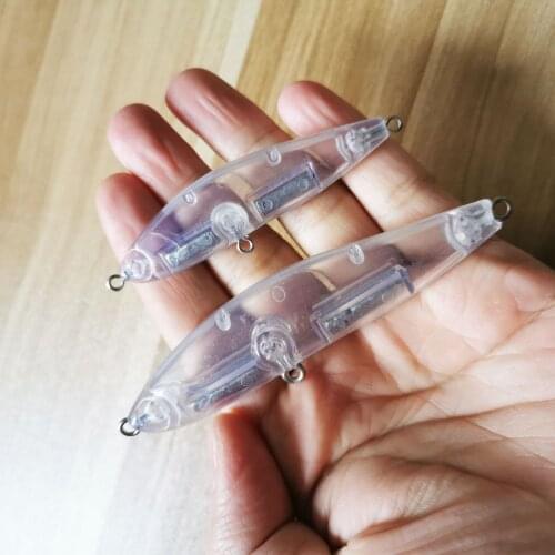 10pcs Sinking Unpainted Pencil Lures Fishing DIY Blank Nude Fishing Gear 7cm/9.5cm