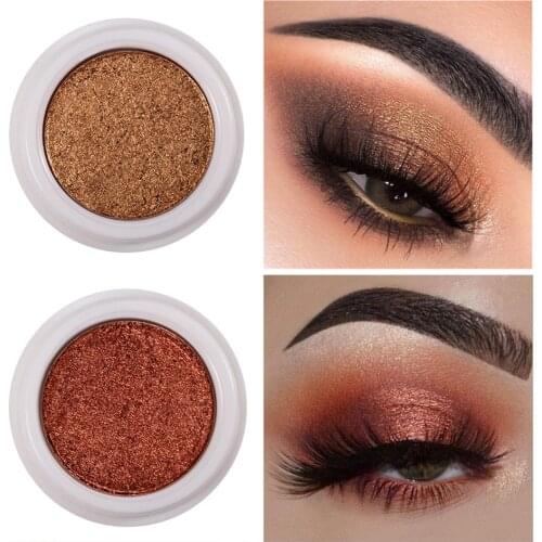 12 Color Glitter Eyeshadow Pallete Metallic Shimmer Phoera Mashed Pigment Eye Shadow Lasting Easy To Color Makeup Eyes Shadows