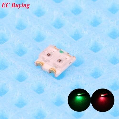 500 pcs 0805(2012) Red Green Dual Color 2 color LED SMD Chip Bulb Lamp Surface Mount SMT Bead Ultra Bright Light Emitting Diode