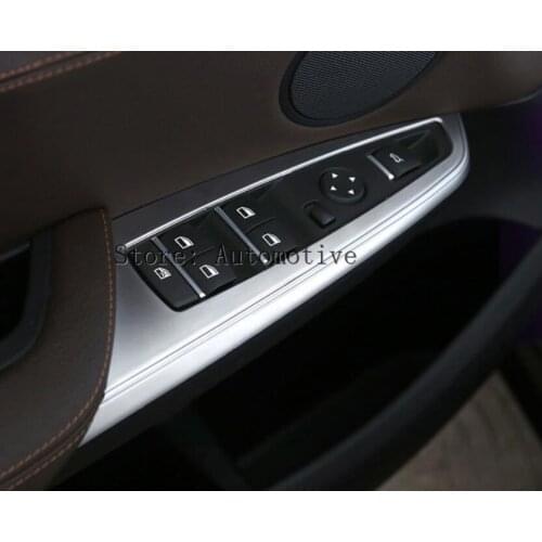 For BMW X4 F26 ABS Inner Door Window Switch Button Cover Trim 2014 2015 4pcs