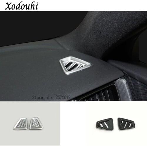 For Volvo XC60 2018 2019 2020 Car Styling Stick Front Air Conditioning Outlet Vent Interior Garnish Cover Frame Lamp Trim Part