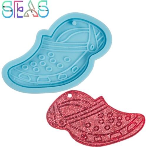 DIY Glossy Hole Shoes Silicone Molds, Shoe Resin Crafting Mold , Silicon Mould for Epoxy Jewellery Making