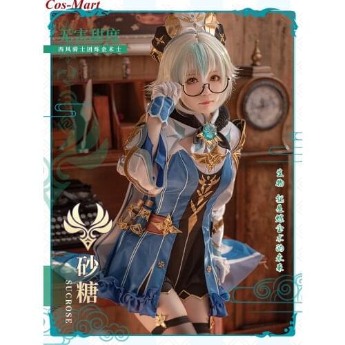 Hot Game Genshin Impact Sucrose Cosplay Costume Harmless Sweetness Lovely Uniform Female Halloween Party Role Play Clothing S-L