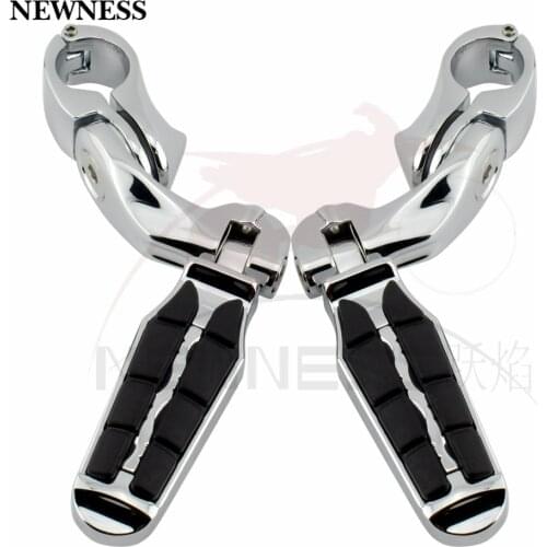 1 1/4" 32mm Motorcycle Highway Foot Pegs Mounting for Harley Honda Shadow Aero VT750 Boulevard M109R Engine Guard Tube Bar