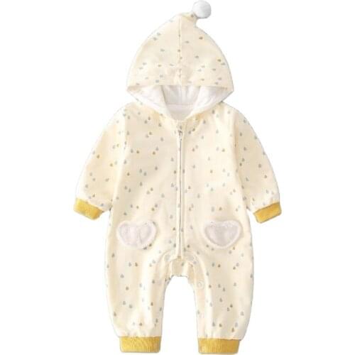 Onesie Baby Romper Infant Cute Clothes New Born Boy Girl Raindrops Cartoon Funny Costume Pajama Soft Warm Outfit