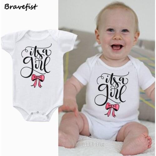 Bowknot Print Newborn Bodysuits Summer Baby Boys Girls Clothes Short Sleeve Baby Jumpsuits Cotton Round Neck Kids Outfits Onesie