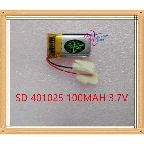 Liter energy battery 3.7V polymer lithium battery 401025 401225 Bluetooth headset mouse and keyboard point to read pen 100MAH