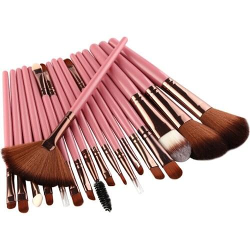Makeup brushes set Black Professional Natural Hair Foundation Powder Eyeshadow Make up Brush Blush Cosmetics Beauty Tools 18pcs