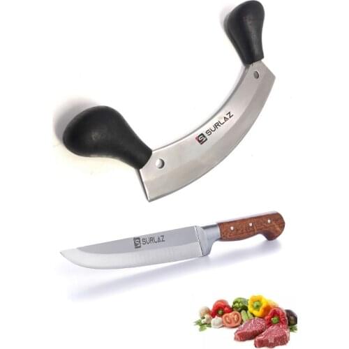 Handmade Stainless Steel Knife Set Meat Chopping Knife Pizza Cutter Rocker Pizza Slicer Kitchen Knives мясорубка кухонный нож