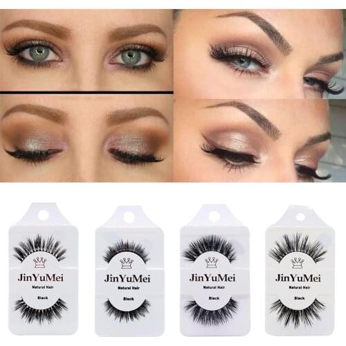 Eye Lashes Wispy Makeup Beauty Extension Tools Women\s Makeup 3D Mink Hair False Eyelashes Natural/Thick Long