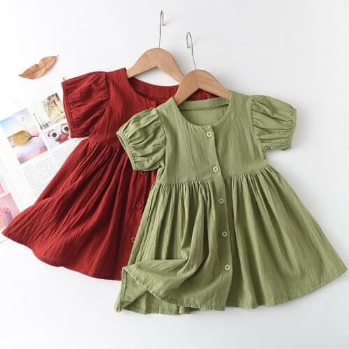 Girls Dress 2021 New Summer Fashion Girl Casual Sweet Costume Cute Outfits Princess Dresses Baby Girls Clothes Vestidos for 3 7Y