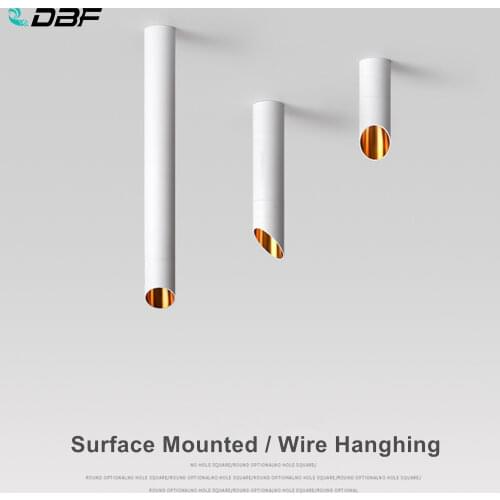 [DBF]LED Surface Mounted Ceiling Light 7W 1M Wire Hanging Long Tube Lamp Kitchen Dining Room Bar Counter Shop Spot Light 220V AC
