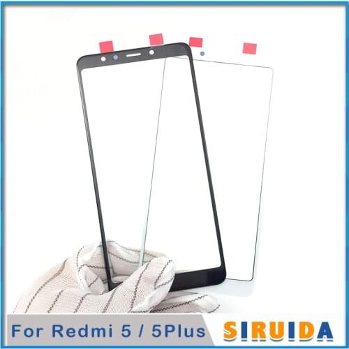 10pcs Original Replacement For Xiaomi Redmi Red mi 5 5plus Note 6 7 LCD Touch Screen Outer Cover Front Glass Lens Panel