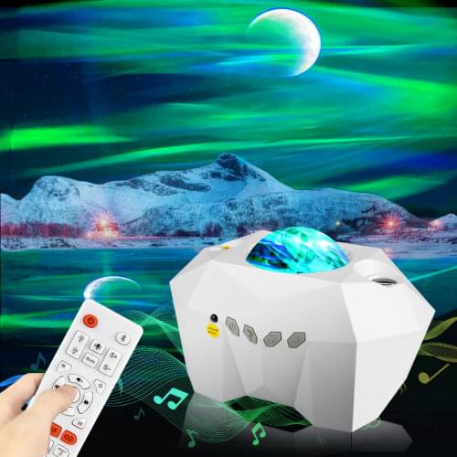 Laser Aurora Galaxy Starry Sky Projector Colorful Led Music Moon Nebula Projection Bedroom Decoration Atmospher Night Light New