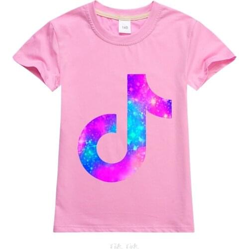 Tik Tok Summer Children Game T Shirt Kids Cartoon O-neck T-shirt Toddler Short Sleeves Anime Tshirt Camiseta Boys Girls Clothes