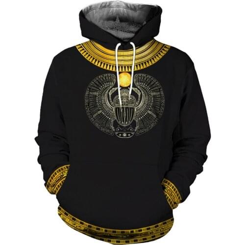 Sacred Scarab Egyptian God 3D Printed Oversized Men Hoodies Unisex Casual Pullover Zip Hoodie Streetwear Sudadera Hombre