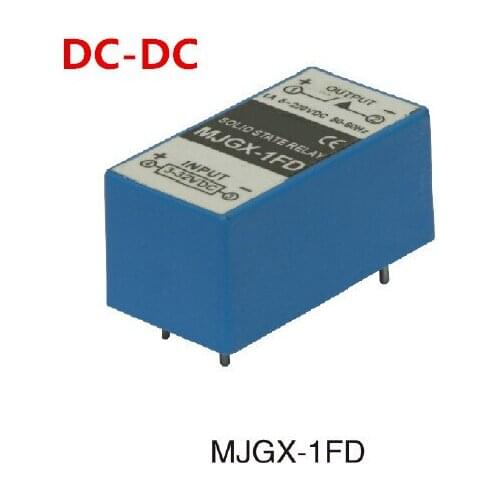 PCB TYPE DC-DC solid state relay 1a pcb ssr small type input 3-32vdc, output 220VDc, mould :MJGX-1FD free shipping